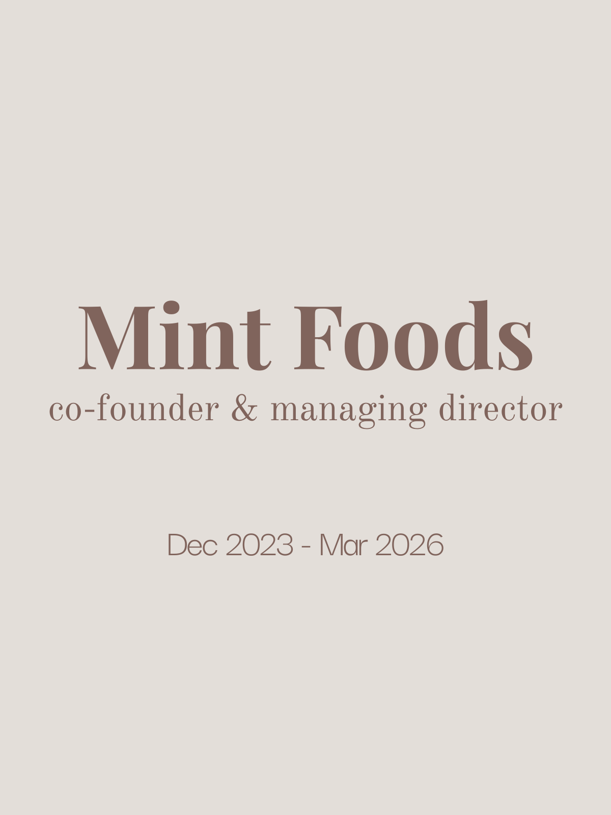Mint Foods