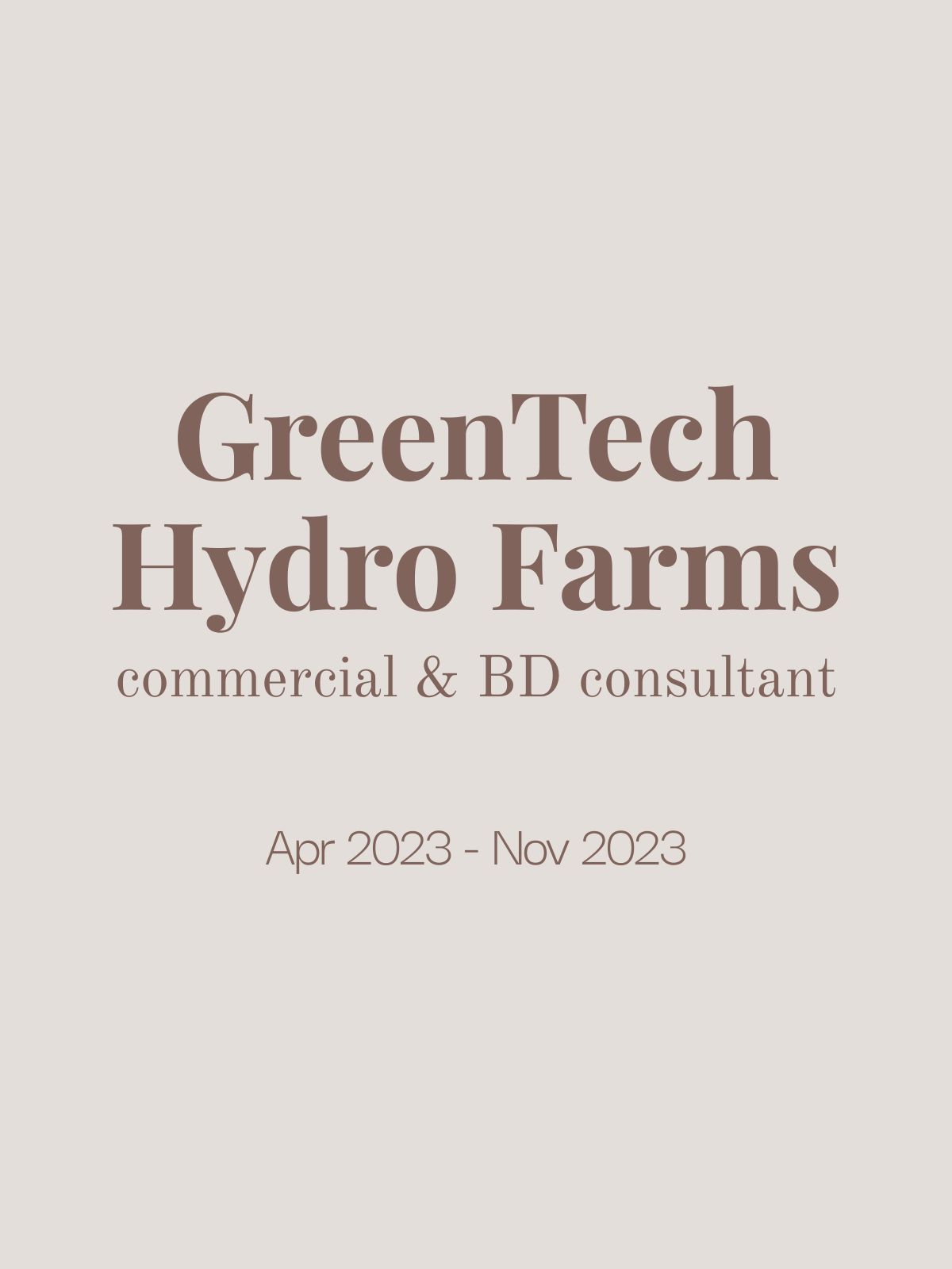 GreenTech Hydro Farms