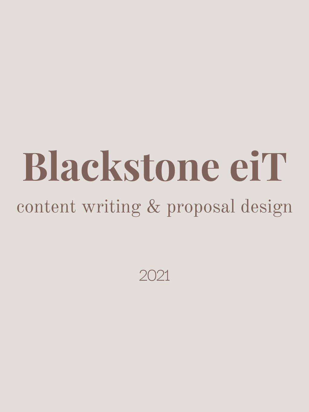 Blackstone eiT